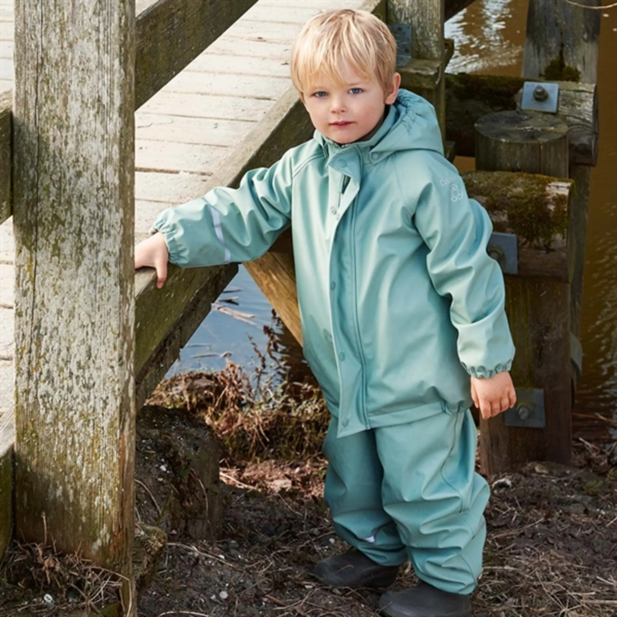 Performance Fit CeLaVi Rain Set Solid Fleece Slate Grey