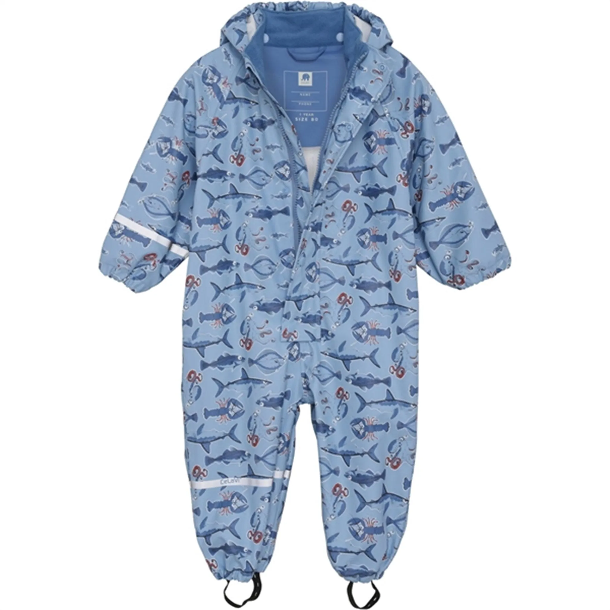 CeLaVi Rain Suit Aop Federal Blue Modular Attachments Outdoor Style