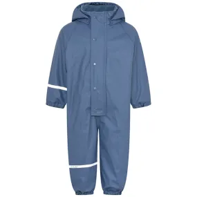 Celavi Rainsuit With Fleece China Blue Outer layer Tear Resistant
