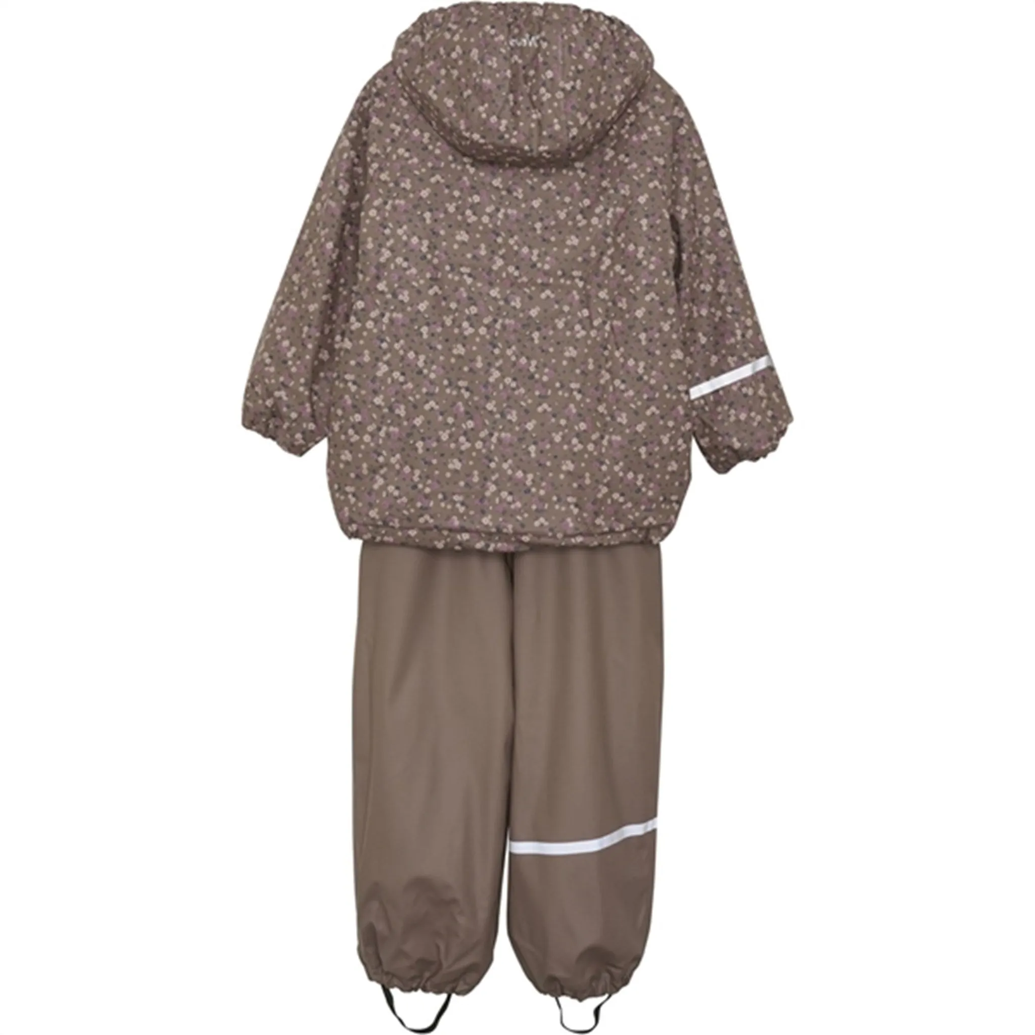 CeLaVi Rainwear Set w. Fleece Coffee Quartz Outdoor Layer