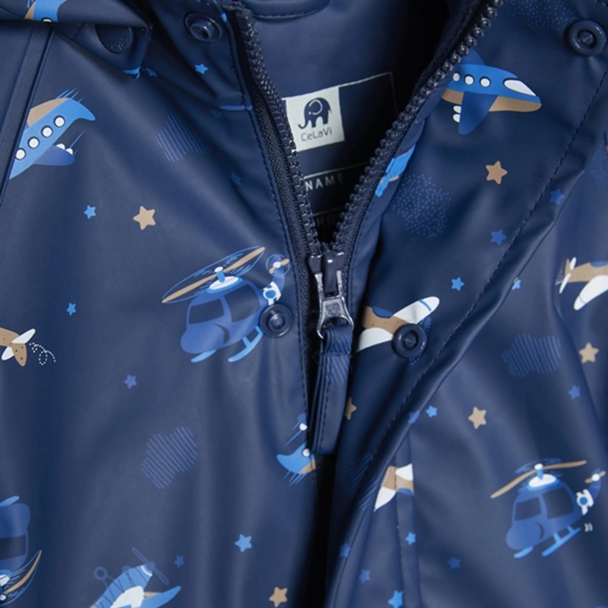 Weekend Trip CeLaVi Rainwear Set w. Fleece Pageant Blue