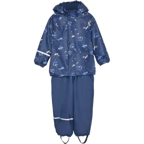 Trail Comfort CeLaVi Rainwear Set w. Fleece Pageant Blue