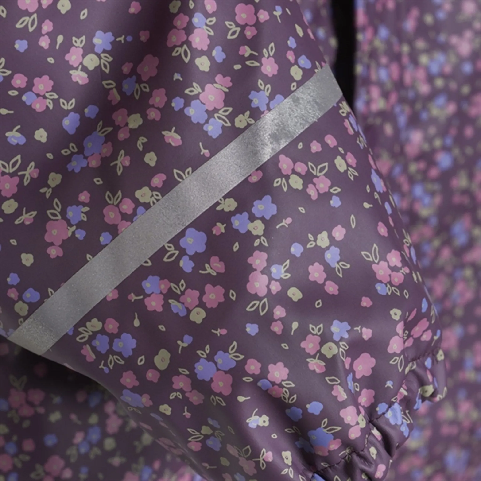 CeLaVi Rainwear Set w. Fleece Plum Perfect Fitted Hood