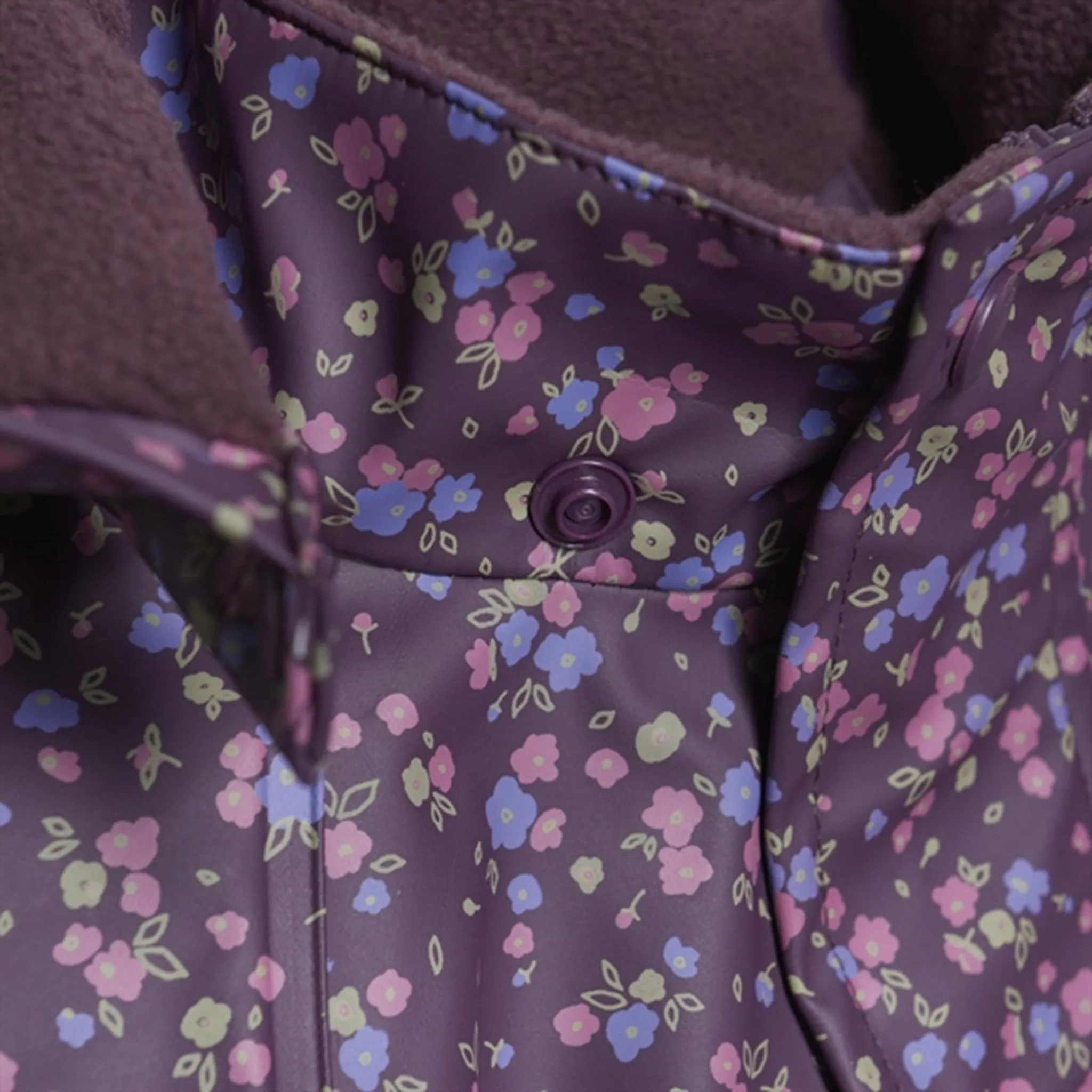 Foldable Layer Street Comfort CeLaVi Rainwear Set w. Fleece Plum Perfect