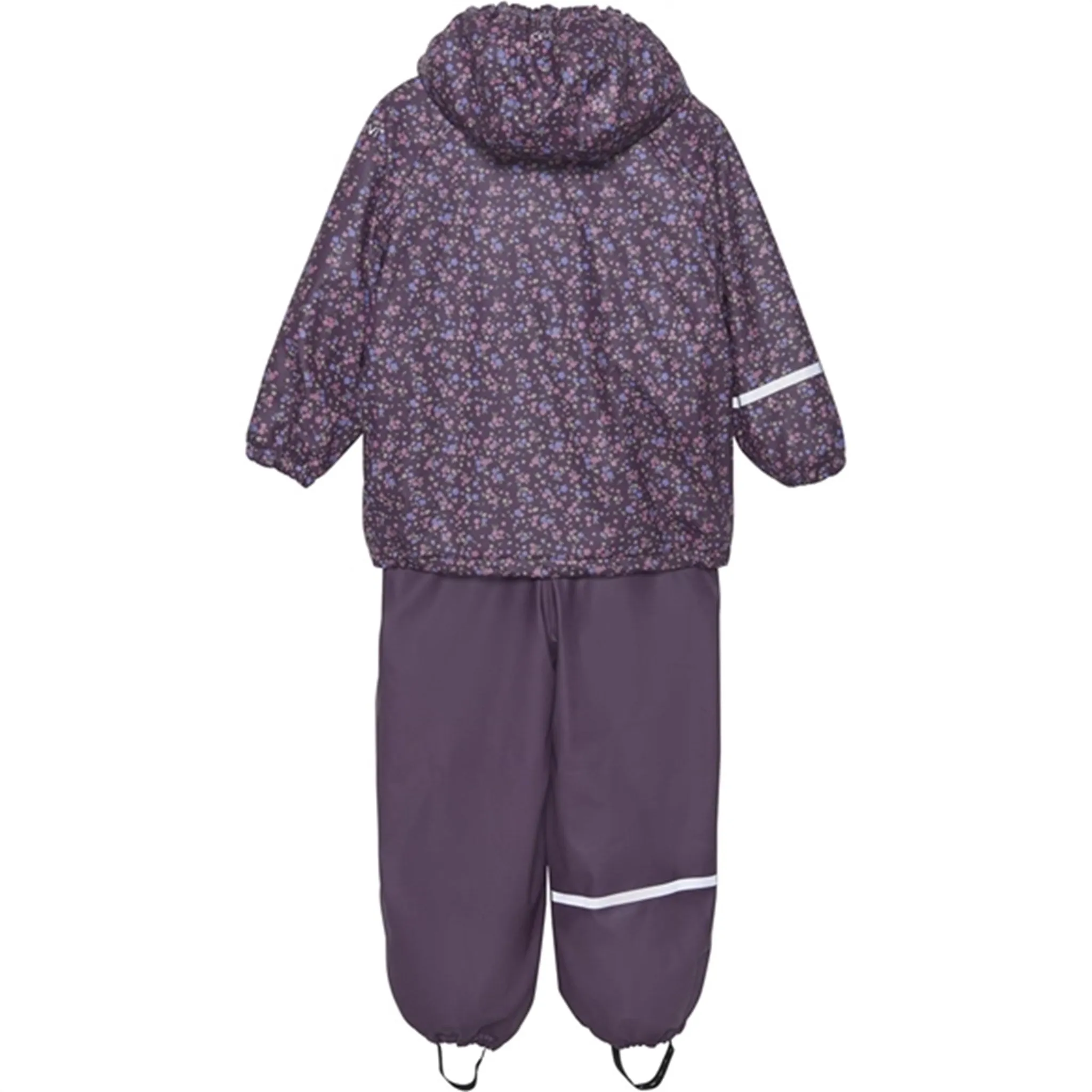CeLaVi Rainwear Set w. Fleece Plum Perfect Wind Layer