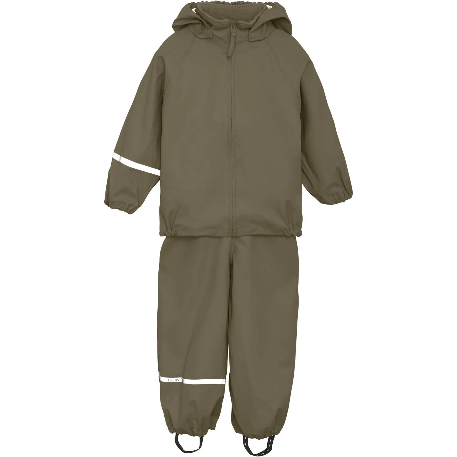 CeLaVi Sea Turtle Basic Rainwear Set -PU Wet Weather Travel Late Fall Outfit