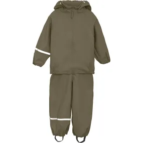 CeLaVi Sea Turtle Basic Rainwear Set -PU Wet Weather Travel Late Fall Outfit
