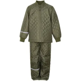 CeLaVi Thermo Set Basic Dusty Olive Raw-Hem