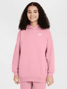 Sportswear Club Fleece Oversized Pullover Hoodie Youth V-neck style
