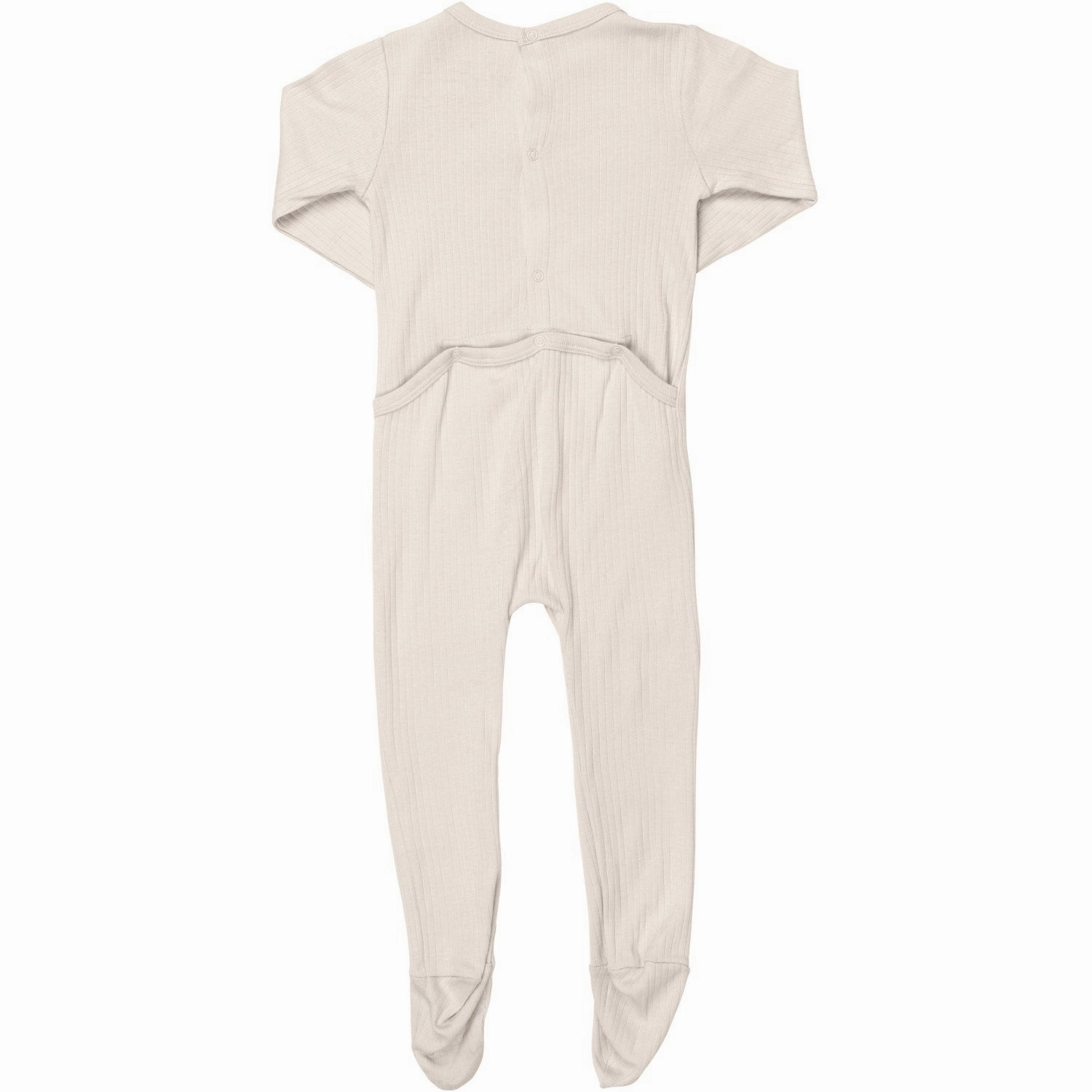 COPENHAGEN COLORS Cream Rib Jersey Full Body W. Back Opening Active Classic Dance Athlete