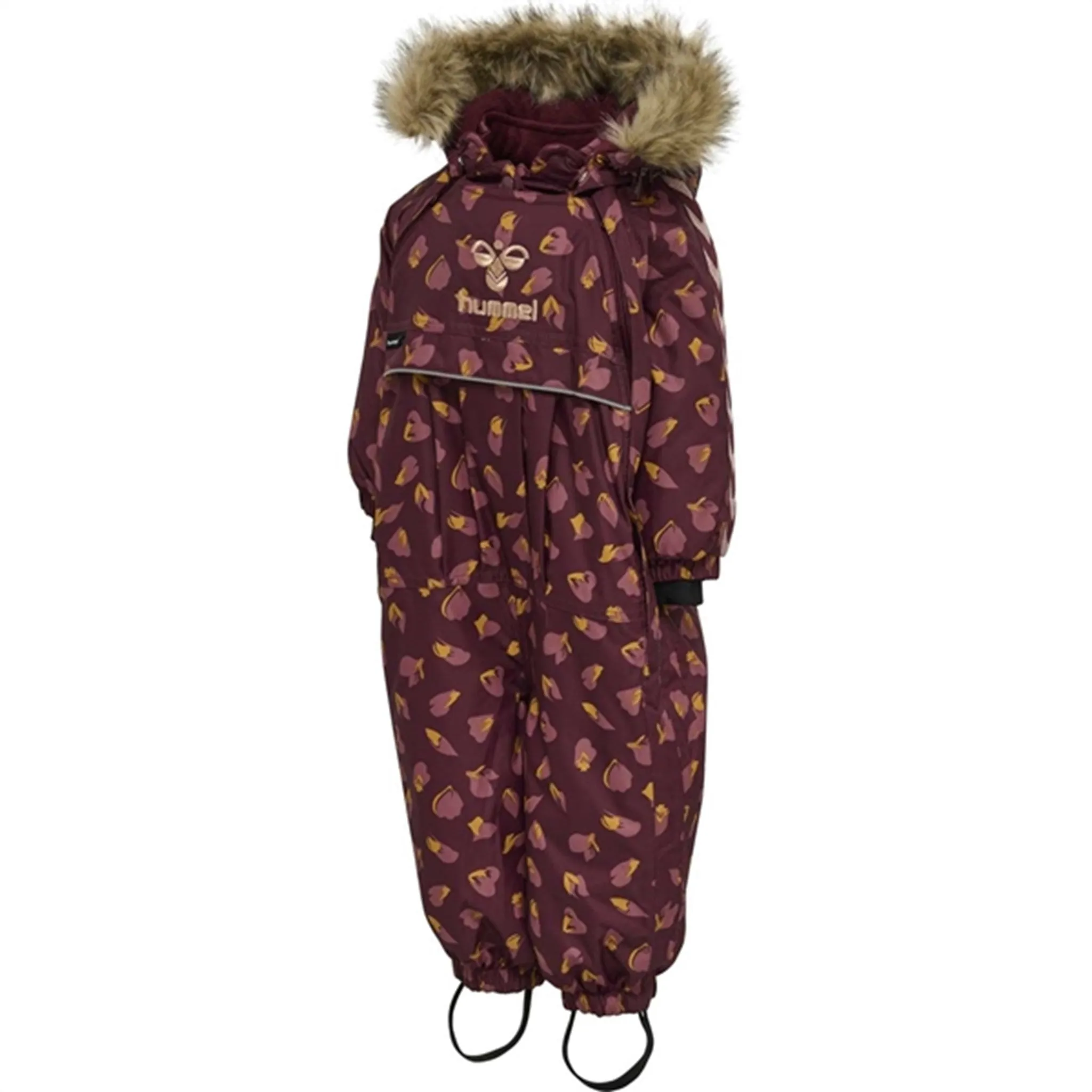 Hummel Moon Snowsuit Tex Windsor Wine Curved-Hem Box-Pleat