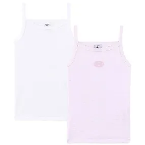 Petit Bateau 2 Chemises Light Pink/White Protection Multi Pocket Design