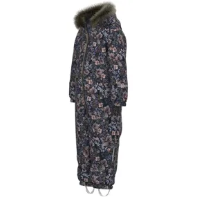 Keyhole-Back Lightweight Name it Dark Sapphire Snow Suit Melody Flower