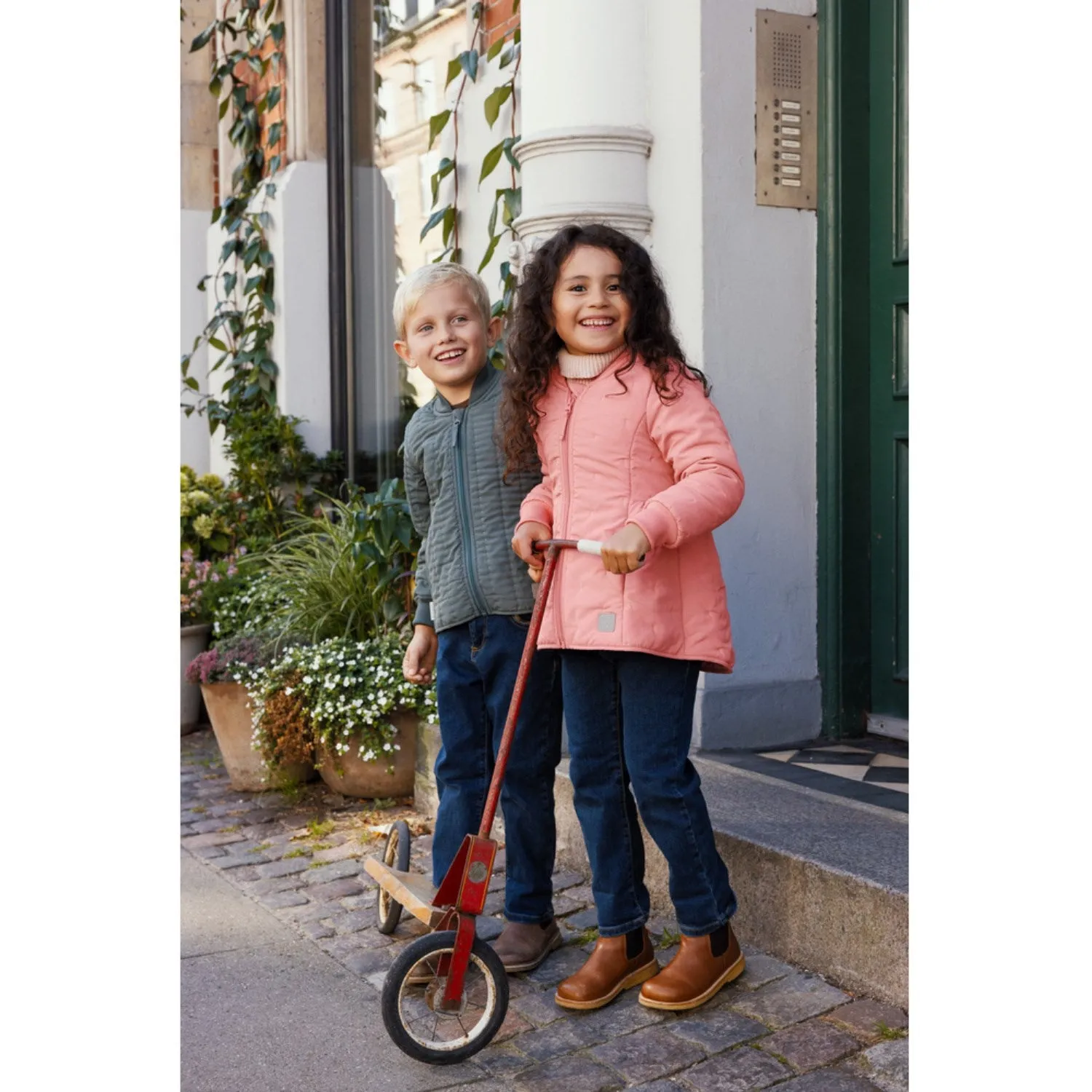 Fashionable printed blouse MarMar Thermo Raspberry Olisa Jacket