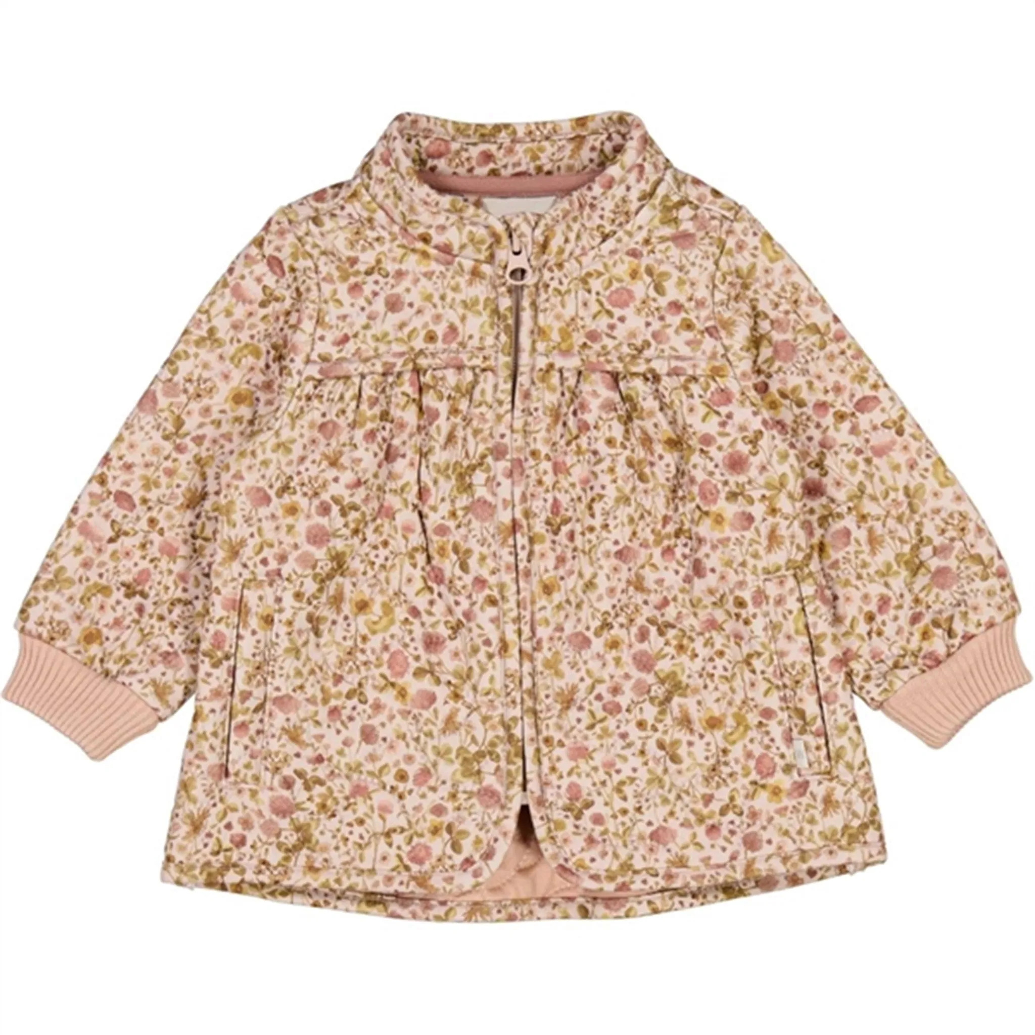 Feminine tie-front top Wheat Thermo Watercolor Flora Jacket Thilde