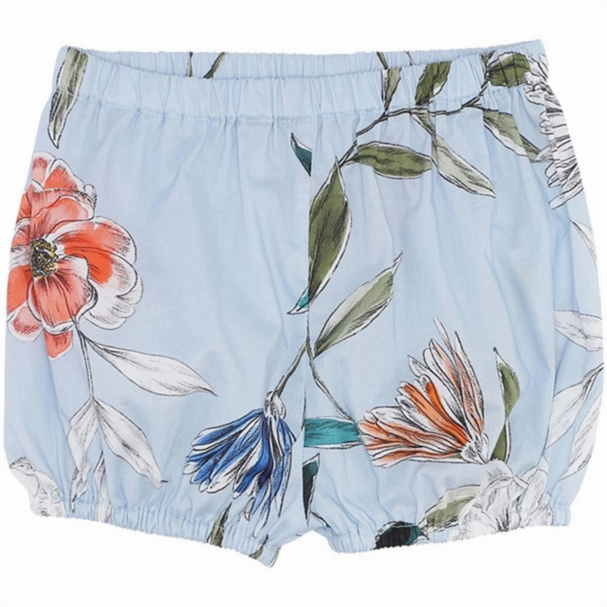 Summer essentials belt Christina Rohde 819 Shorts Blue Floral