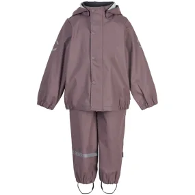 Mikk-Line Rainwear Jacket And Pants Twilight Mauve Windproof Coat daily protection