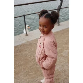 Konges Sl?jd Juno Frill Bomber Thermo Jacket Cameo Brown Casual-Look Wrinkle-Free-Finish