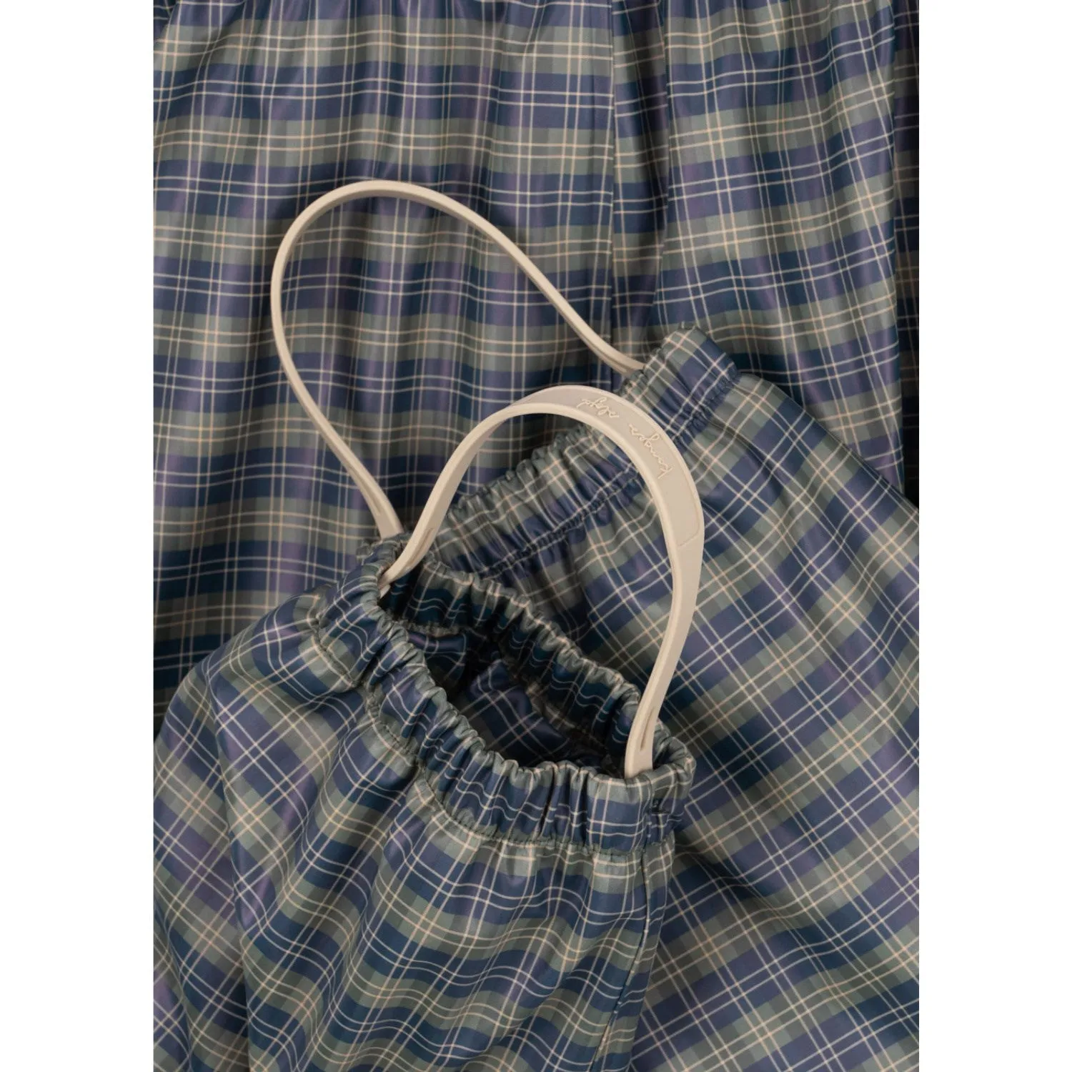 Konges Sl?jd Laurel Blue Check Rainy Palme Set Abrasion resistant Protective Design