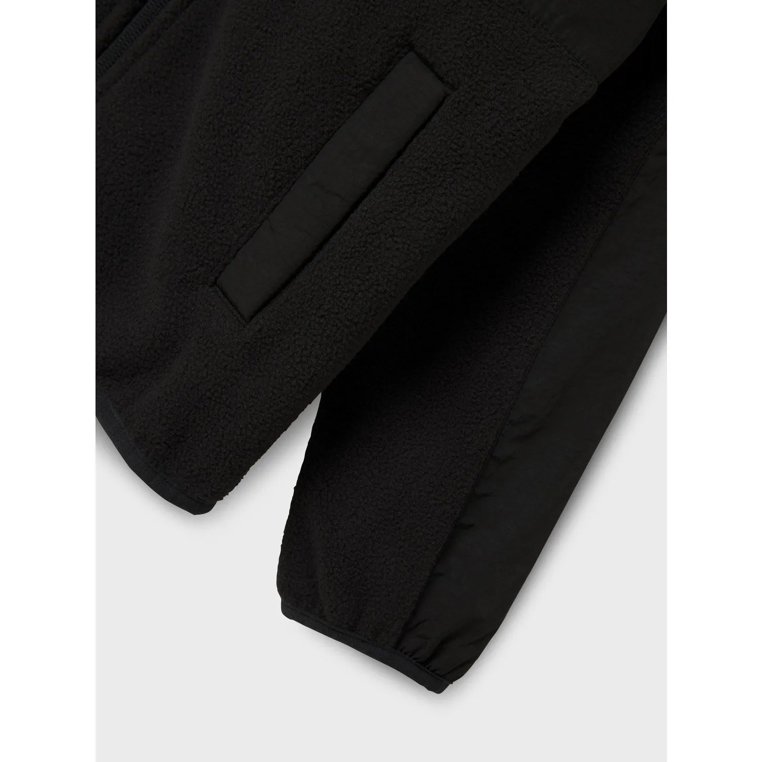 Name It Black Myles Fleece Jacket Noos Core Warmth Minimal Style