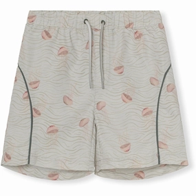 MINI A TURE Maki Printed Board Shorts Tropical Jellyfish Quick Release Clasp