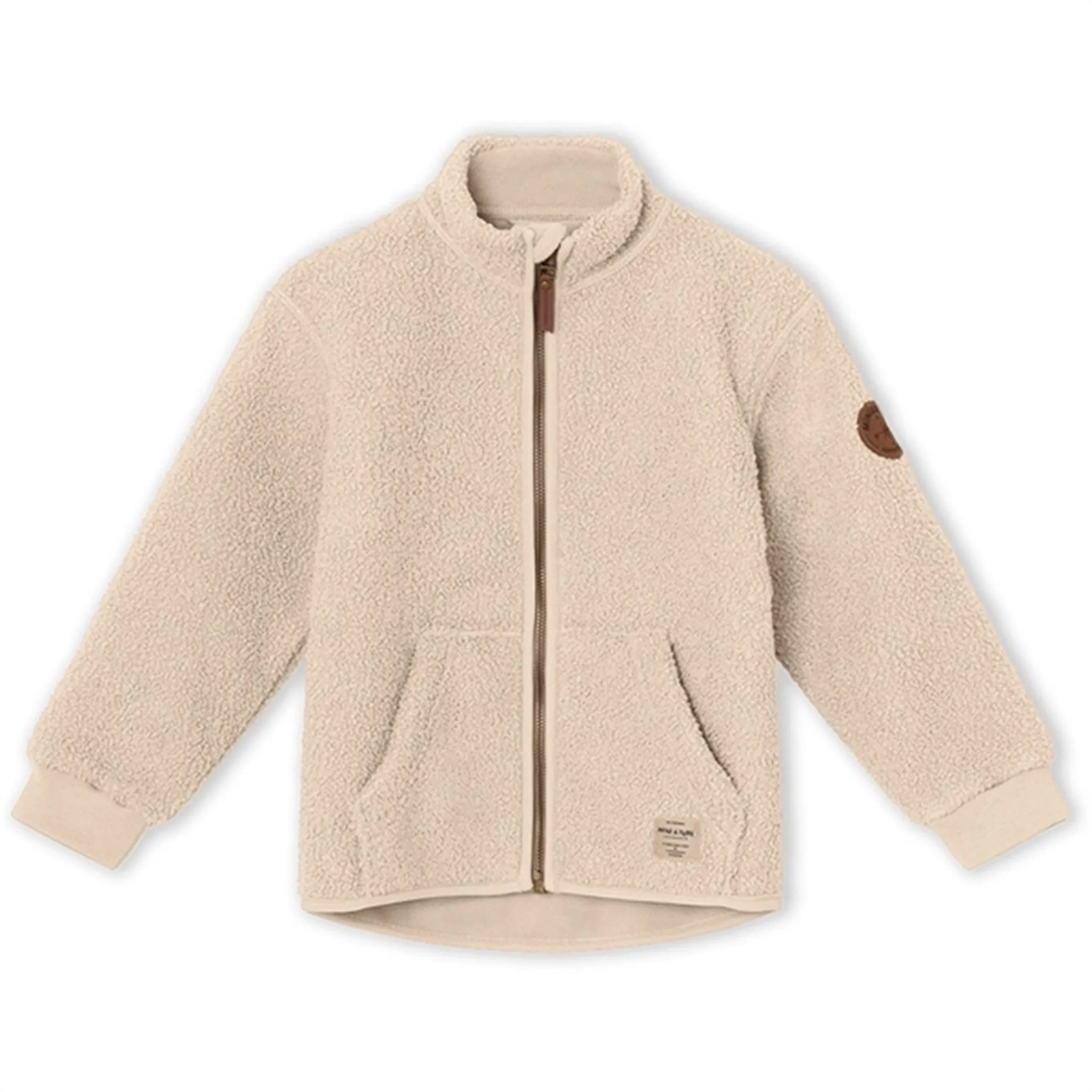 MINI A TURE Saleh Teddy Fleece Jacket Sand Dollar Practical Wear