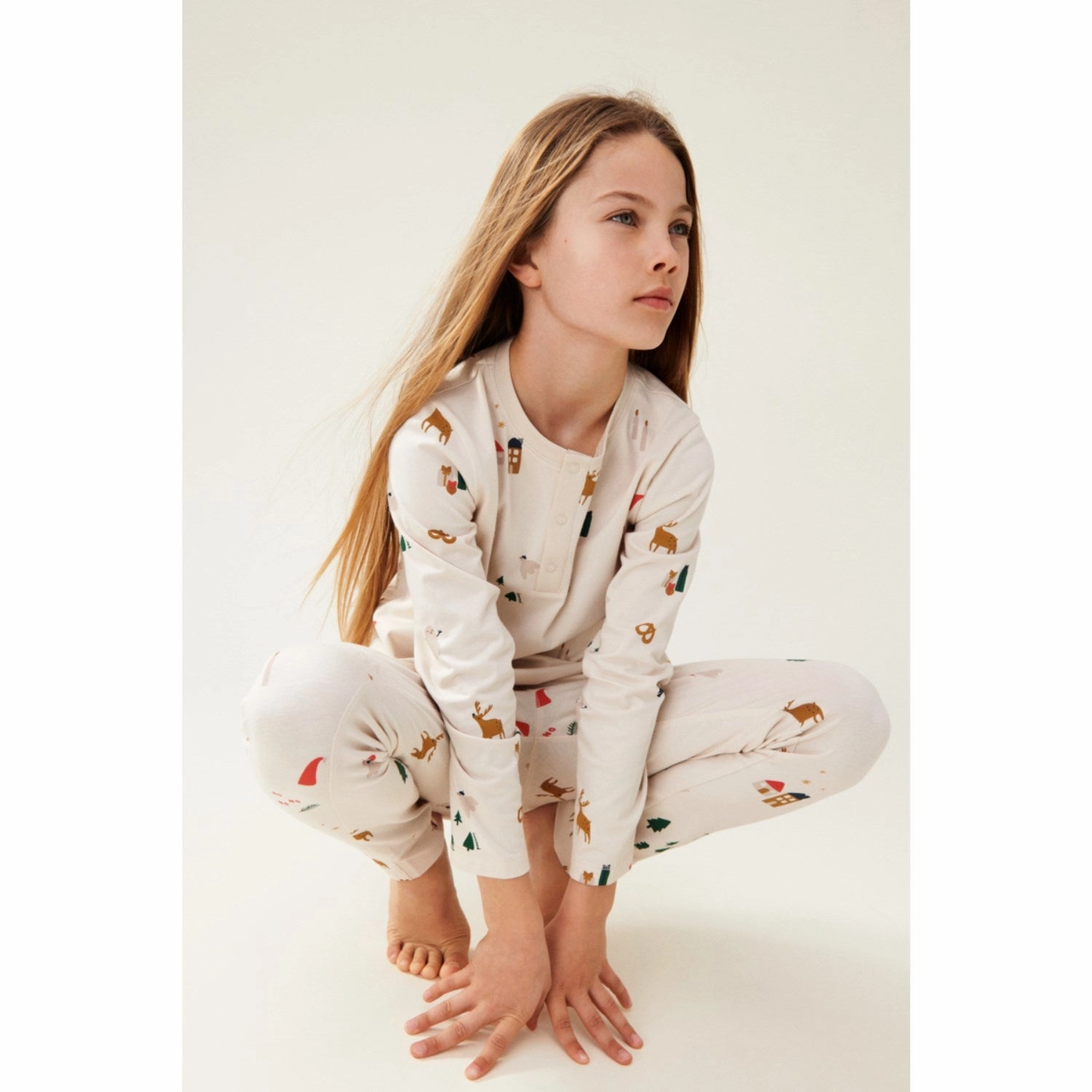 LieWood Holiday / Sandy Wilhelm Printed Pyjamas Set Comfy Draping Minimal Vibe