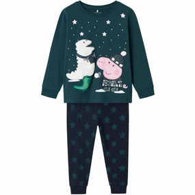 Name It Sea Moss Maaten Peppa Pig Pajamas Everyday Ready MultiPurpose Loungewear