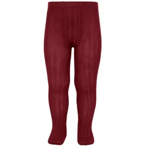Fashion Flex Topstitched C??ndor Tights Rib Leotardo Red