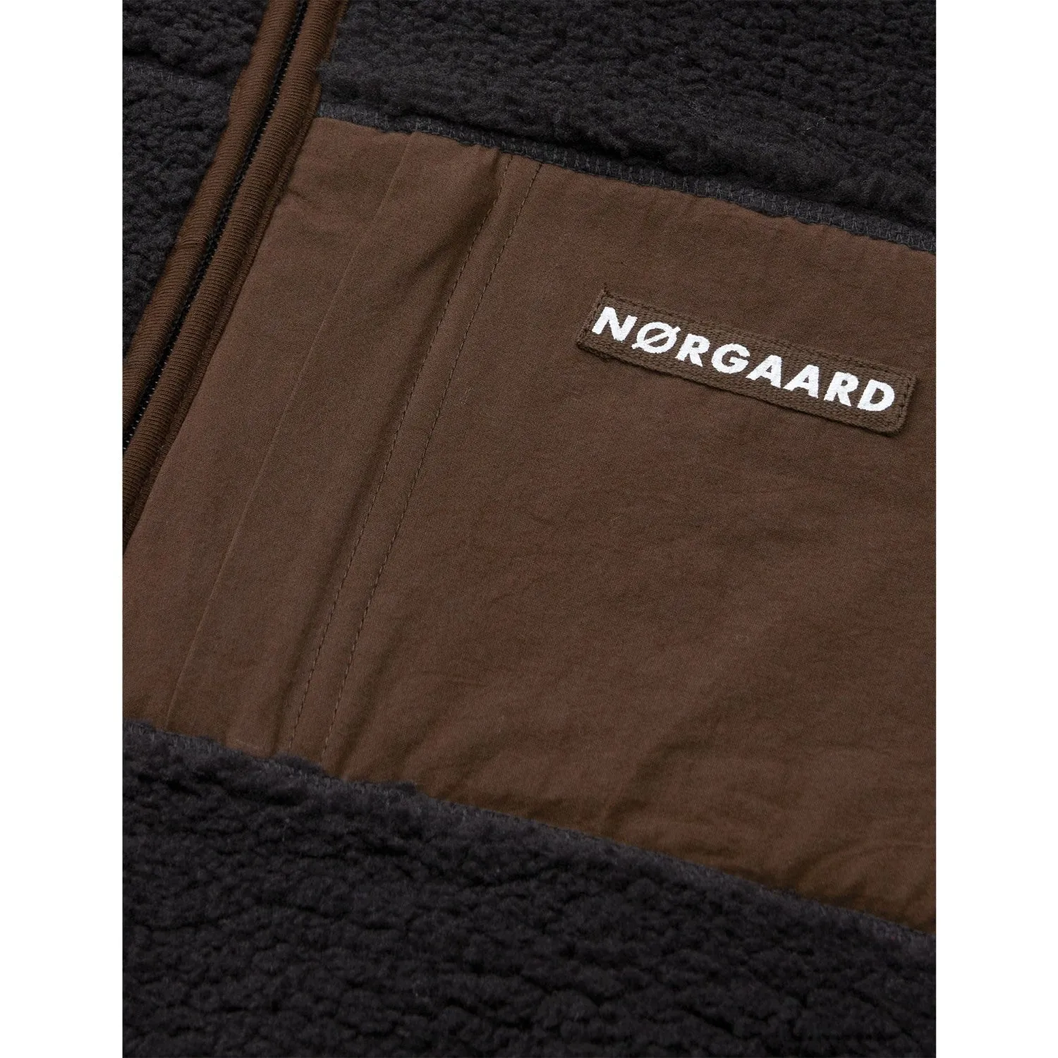 Mads N?rgaard Jet Black Teddy Fleece Jeffo Jacket Durable Gear Cool Commute