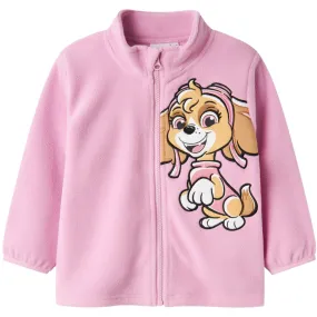 Name It Pastel Lavender Jymma Paw Patrol Fleece Jacket Lounge Friendly Comfy Layer