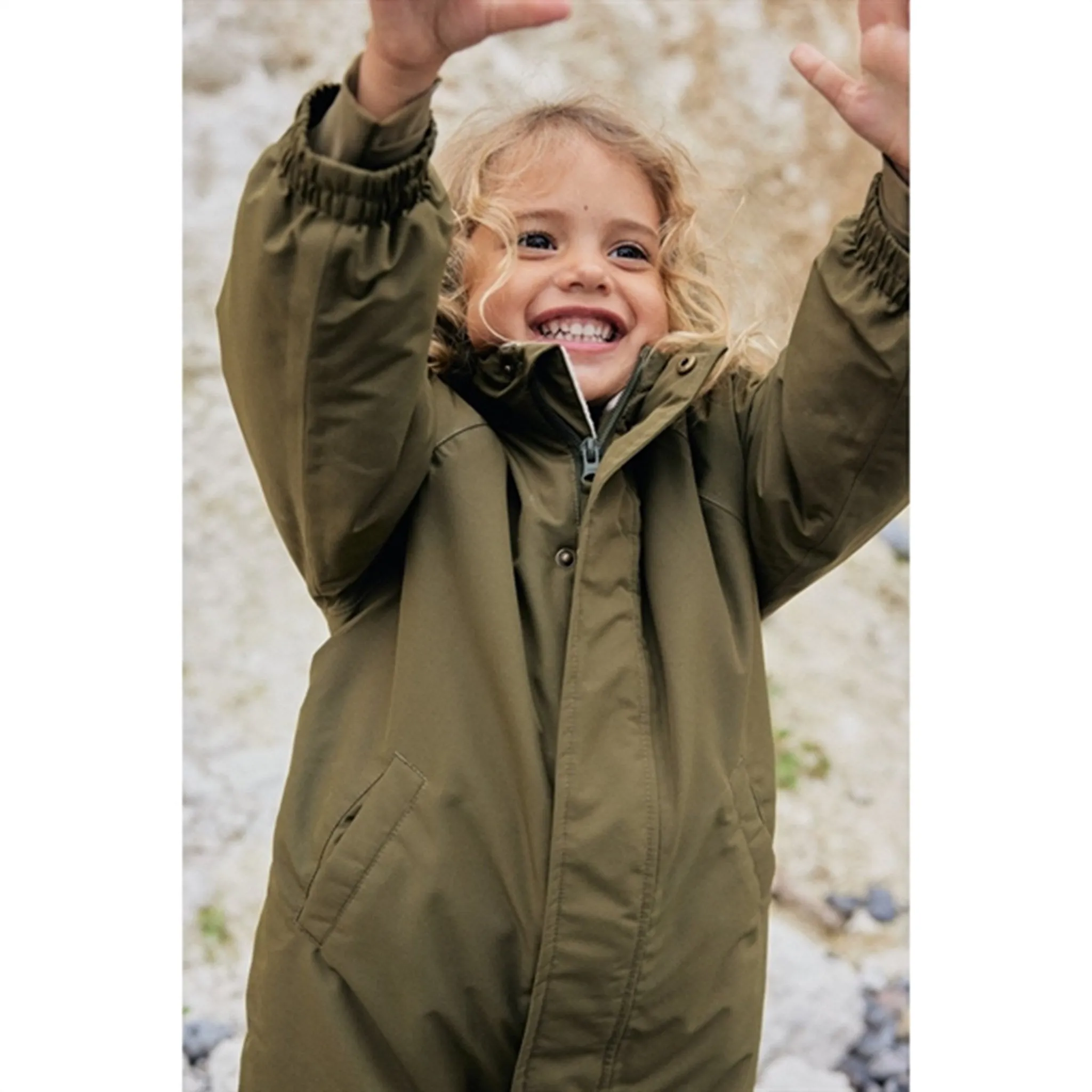 Konges Sl?jd Dark Olive Nohr Solid Snow Suit Casual-Look