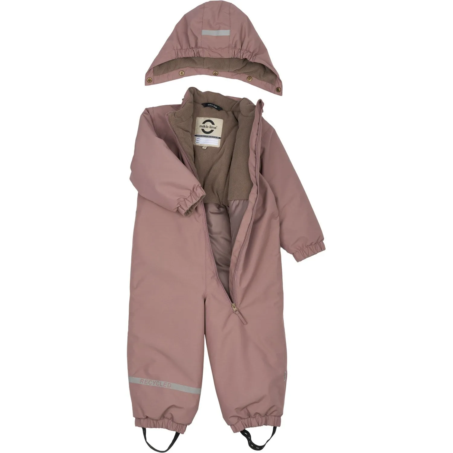 Light and airy blouse Mikk-Line Twilight Mauve Snow Suit Solid