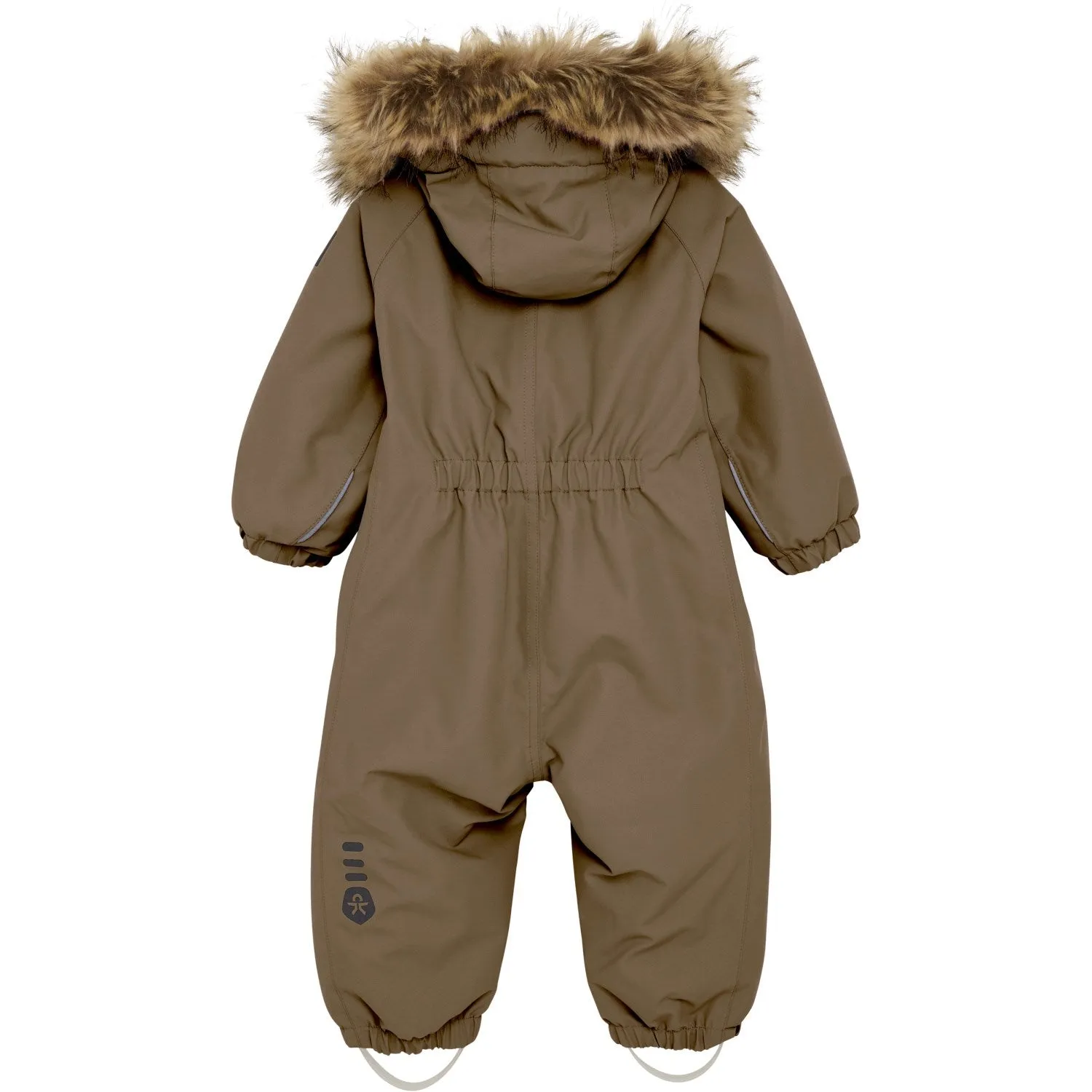 Color Kids Fossil Baby Coverall W. Fake Fur Color-Blocked