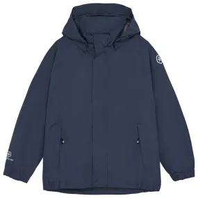 DoubleReinforced Zipper Casual Style Color Kids Rain Jacket Shell Total Eclipse