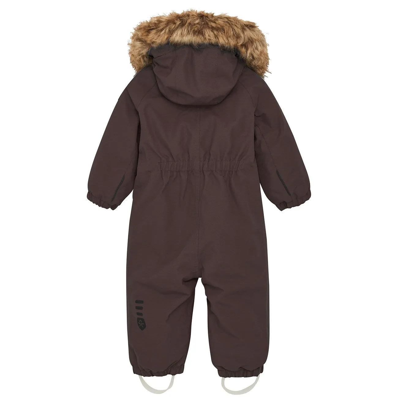 Color Kids Raisin Snowsuit w. Fake Fur Playful pattern shirt