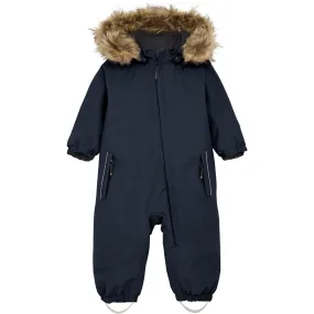Color Kids Total Eclipse Baby Coverall W. Fake Fur Dropped-Waist