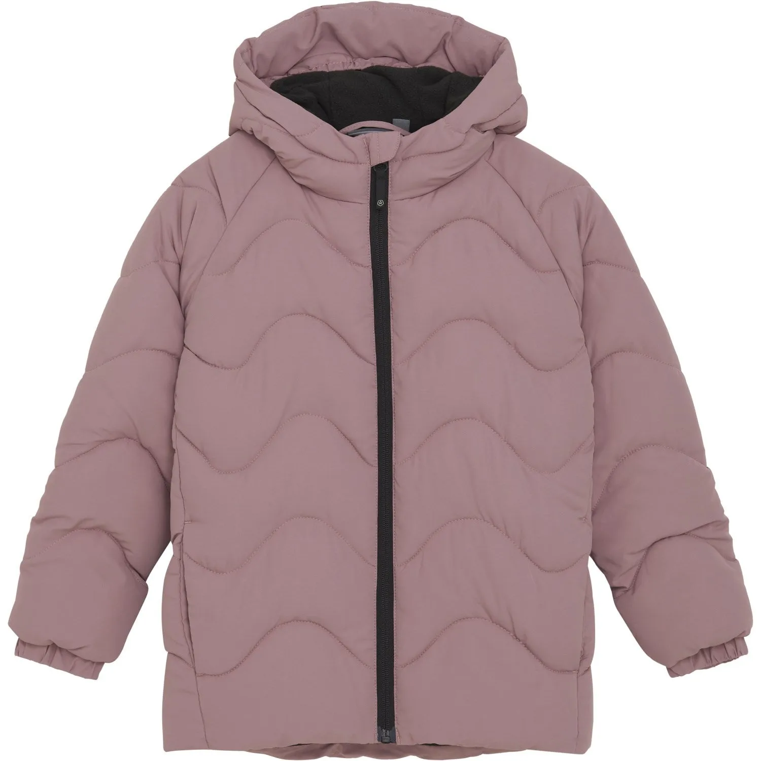 Color Kids Woodrose Jacket W. Hood - Quilt Stylish casual wear Contrast-Piping