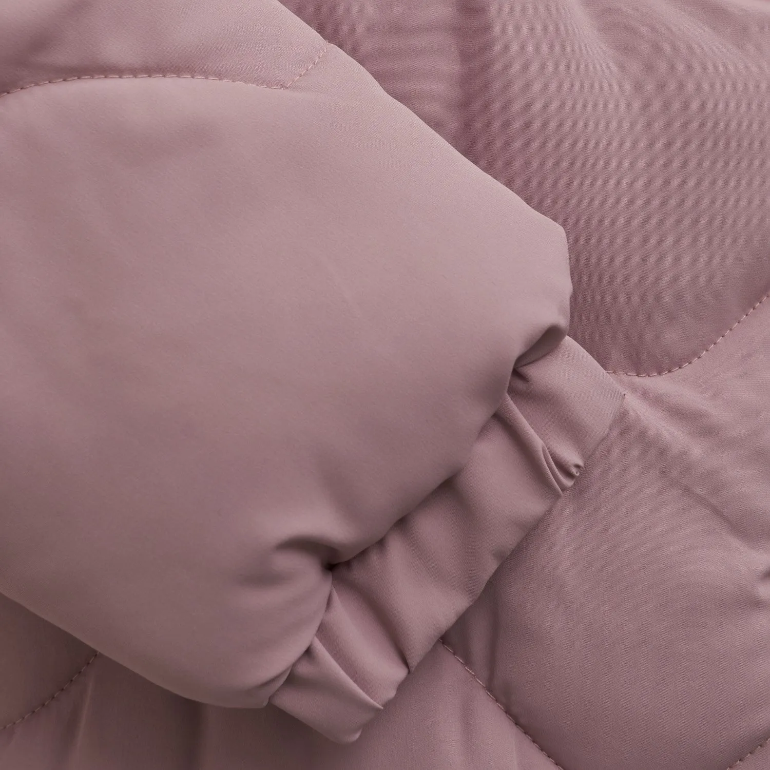 Fashionable printed blouse Color Kids Woodrose Jacket W. Hood - Quilt