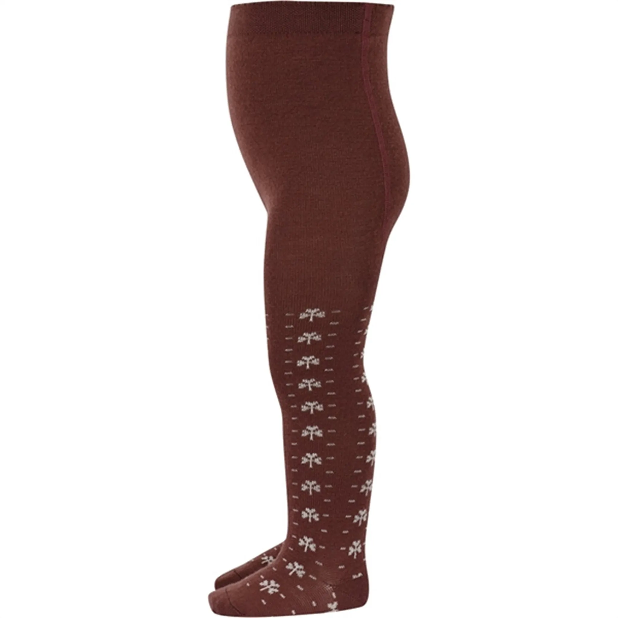 Button-front-style-characteristic MP 39106 Wool Alva Tights Hot Chocolate