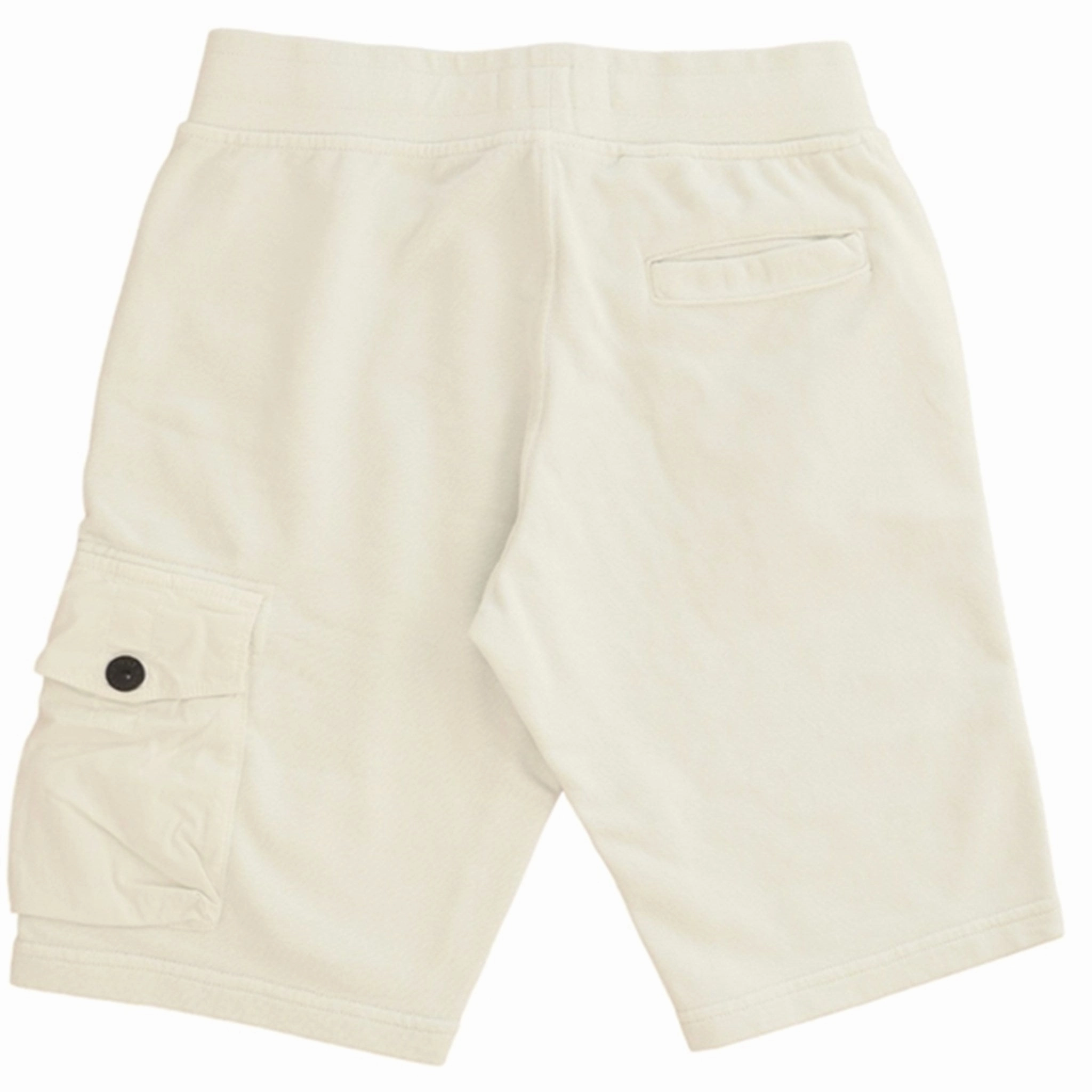 Stone Island Junior Fleece Shorts Pearl Grey Flexible Hemline Multi Directional Flex