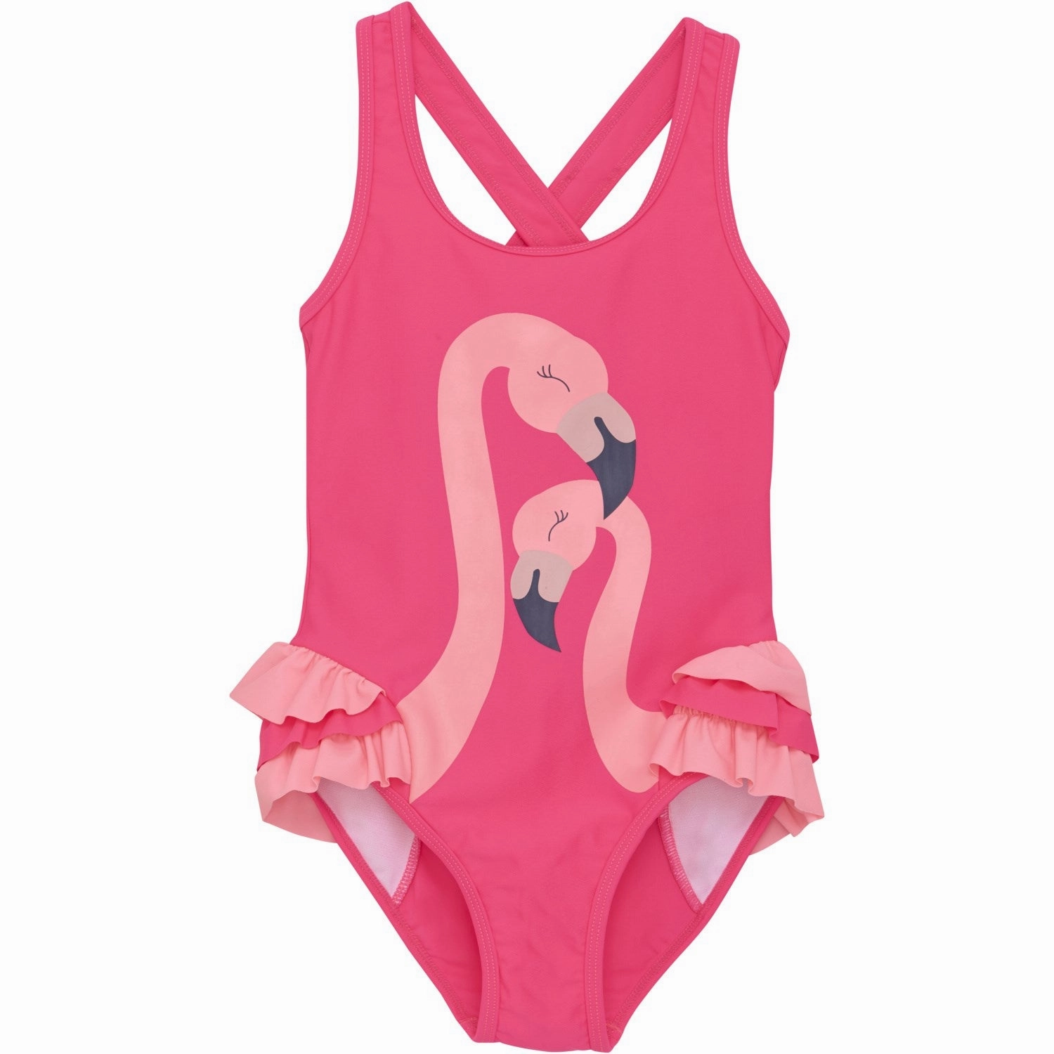 Color Kids Knockout Pink Swimsuit W. Flamingo chlorine resistant