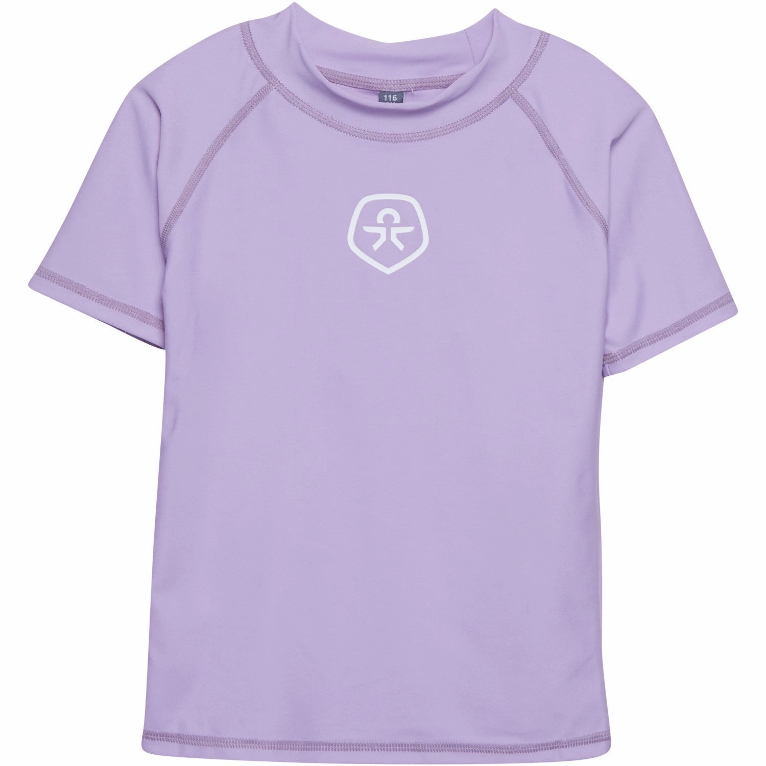 Thermoregulating Fabric Beach Style Color Kids Lavender Mist Swim T-Shirt - Solid