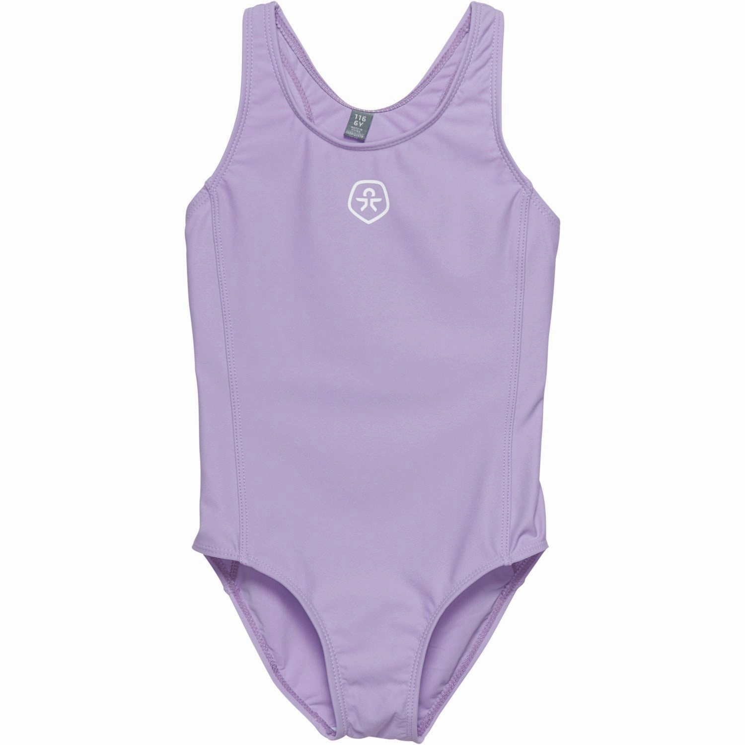 Color Kids Lavender Mist Swimsuit - Solid Sun Protective Fabric Flex Stretch Fabric