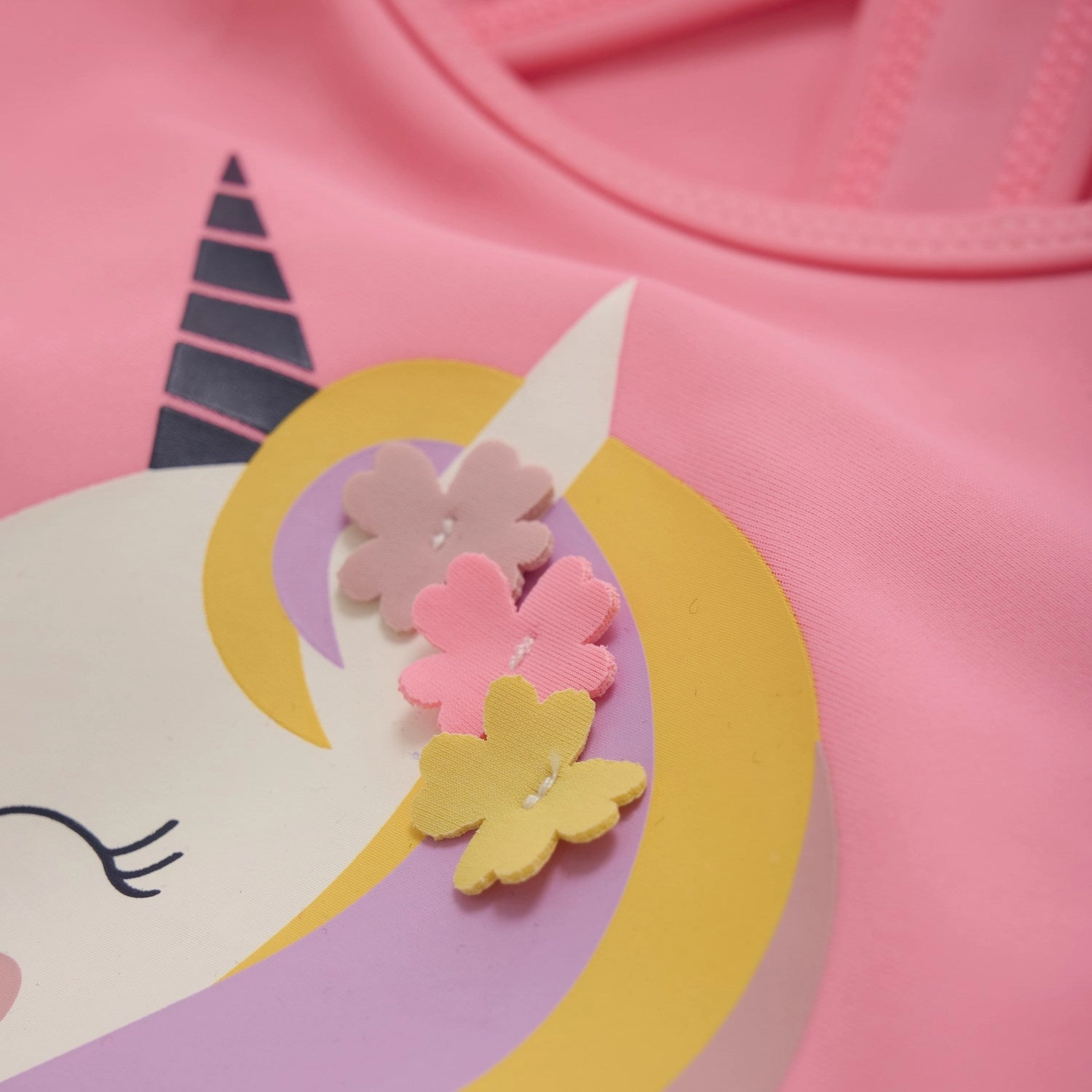 Color Kids Plumeria Swimsuit W. Unicorn Water Lover Waterfront Leisure