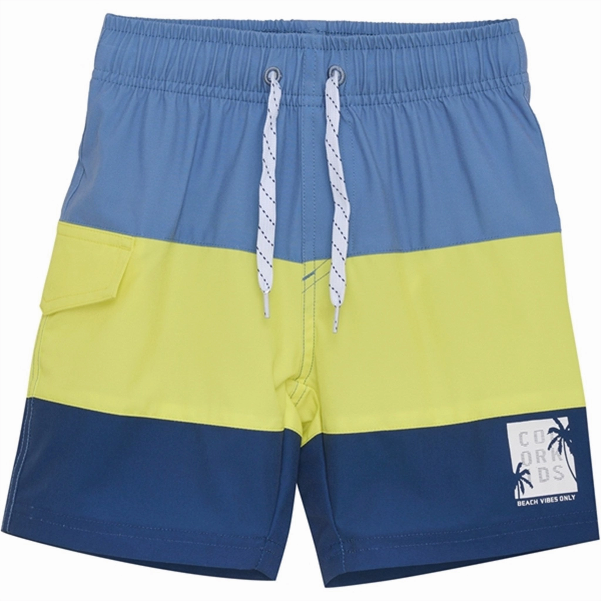 Color Kids Swim Shorts Colorblock Limelight Sun Protection Gear Family Pool Day