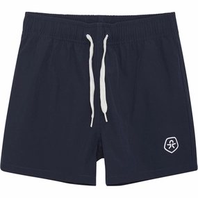 Color Kids Swim Shorts Solid Dress Blues Color-Blocking Poolside Leisure