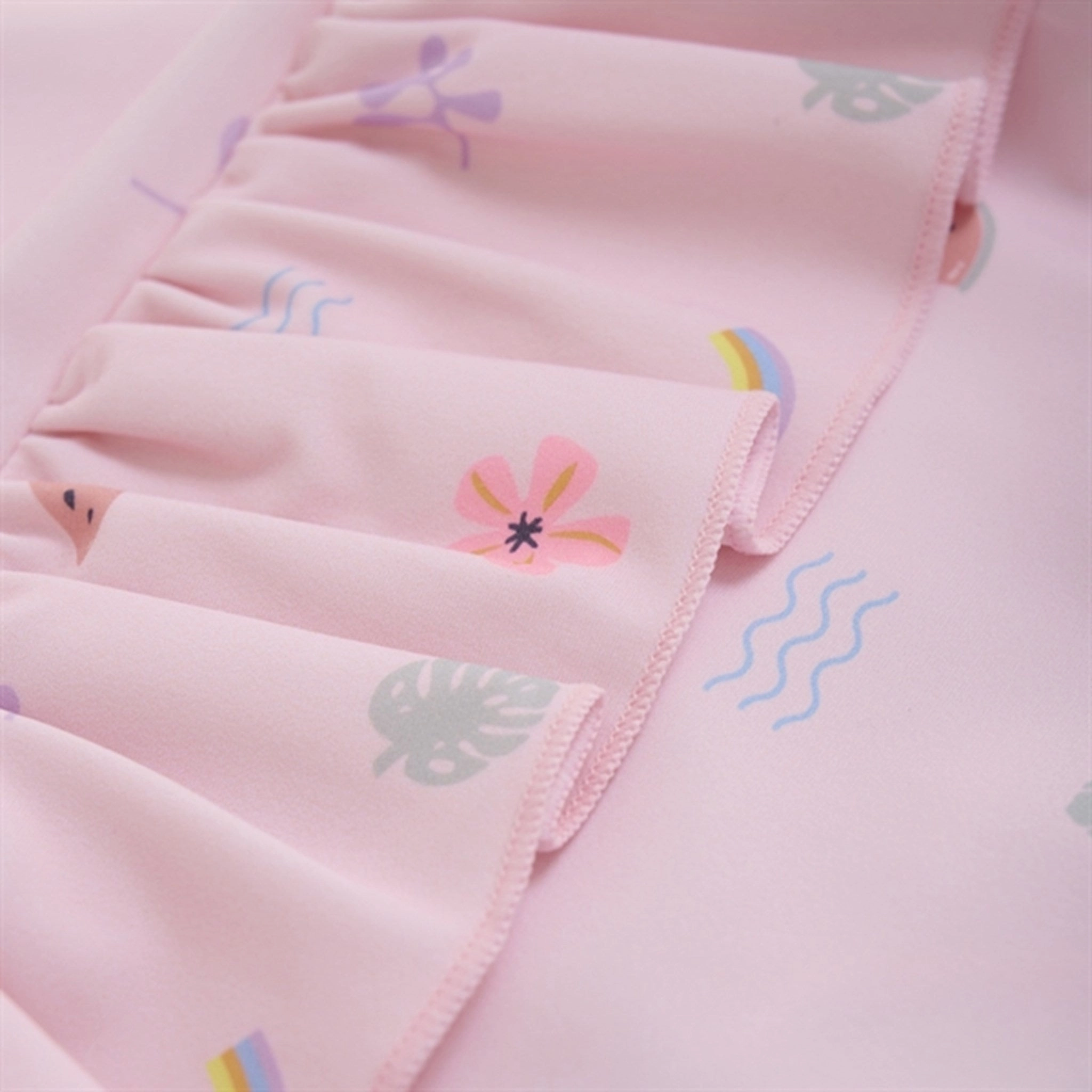 Color Kids Swimsuit AOP Cherry Blossom Tropical Vacation Saltwater Resistant Design