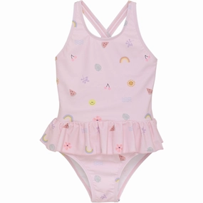 Resort Wear Color Kids Swimsuit AOP Cherry Blossom