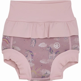 Ocean Style Color Kids Woodrose Trunks W. Frills, Flower AOP